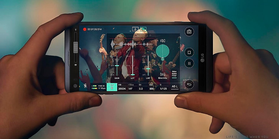 LG V20 newest Android phone - recording.jpg V20 offers a wide angle and image stabilization (Photo: LG Electronics)