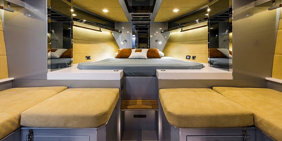 Fine accommodations below deck (Photo: Mazu Yachts)