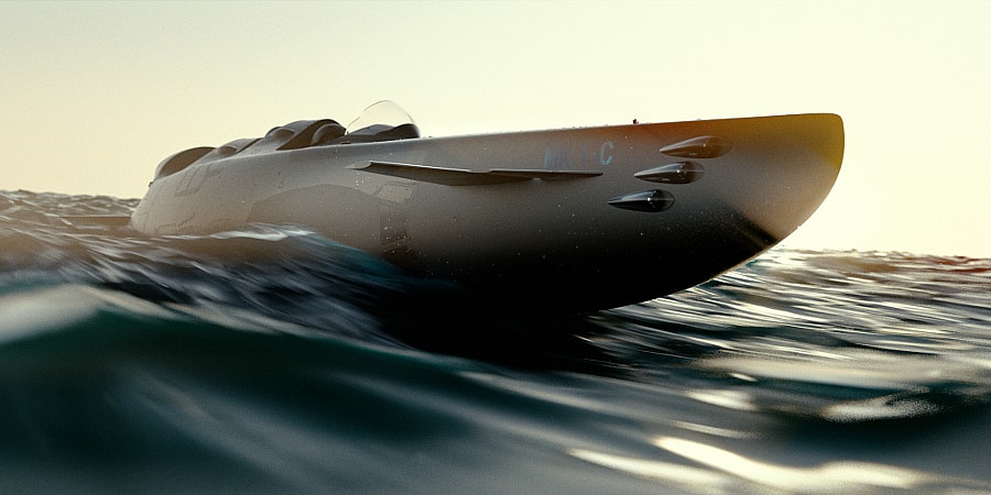 Ortega Mk1c three person submarine - surface.jpg On-board breathing apparatus, HUD navigation and other fancy tech (Photo: Ortega Submersibles)