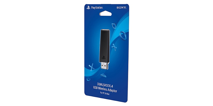 This USB adapter enables wireless DualShock 4 gameplay on a PC or Mac (Photo: Sony Interactive Entertainment)