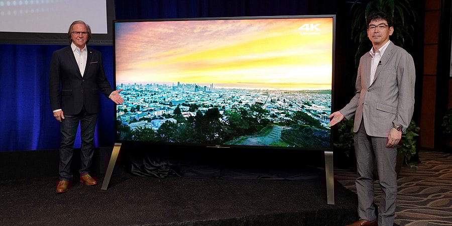 Sony Z9D 4K HDR with Android TV - 100 inch.jpg Sony's 100-inch Z9D 4K HDR with Android TV (Photo: Sony)