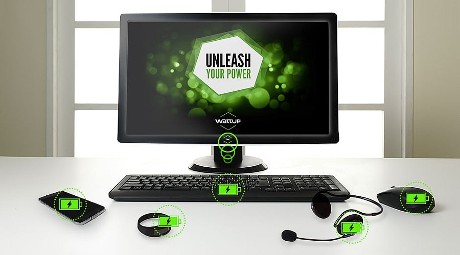 Energous WattUp Transmitter - desktop.jpg WattUp wire-free tech will charge your devices through the air (Photo: Energous)