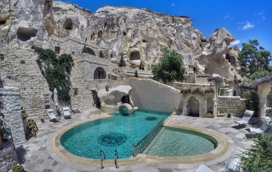 Relax by the pool when not exploring the countryside (Photo: Yunak Evleri Cappadocia)