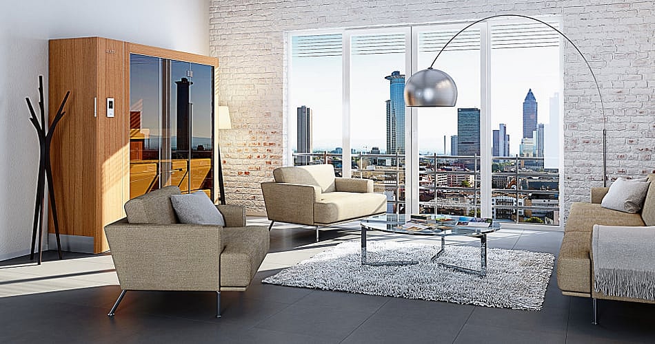 KLAFS Sauna S1 - retracted.jpg Slims down to 2 feet in just 21 seconds