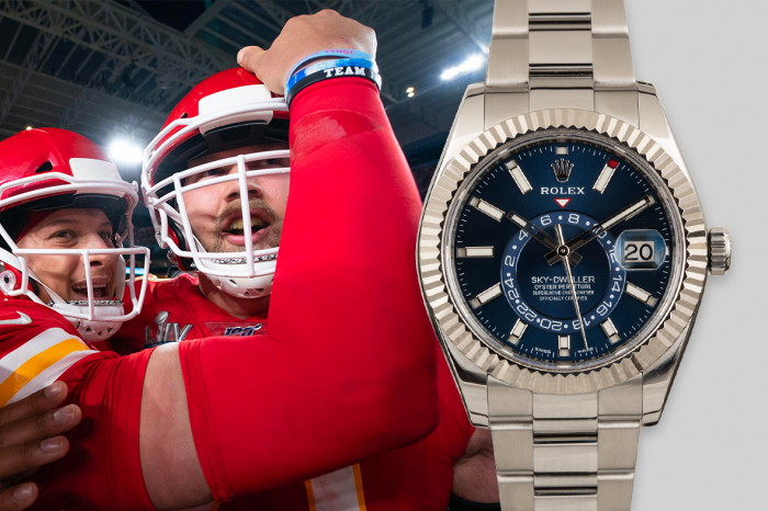 Patrick Mahomes Rocks a Rolex President Watch to Meet President