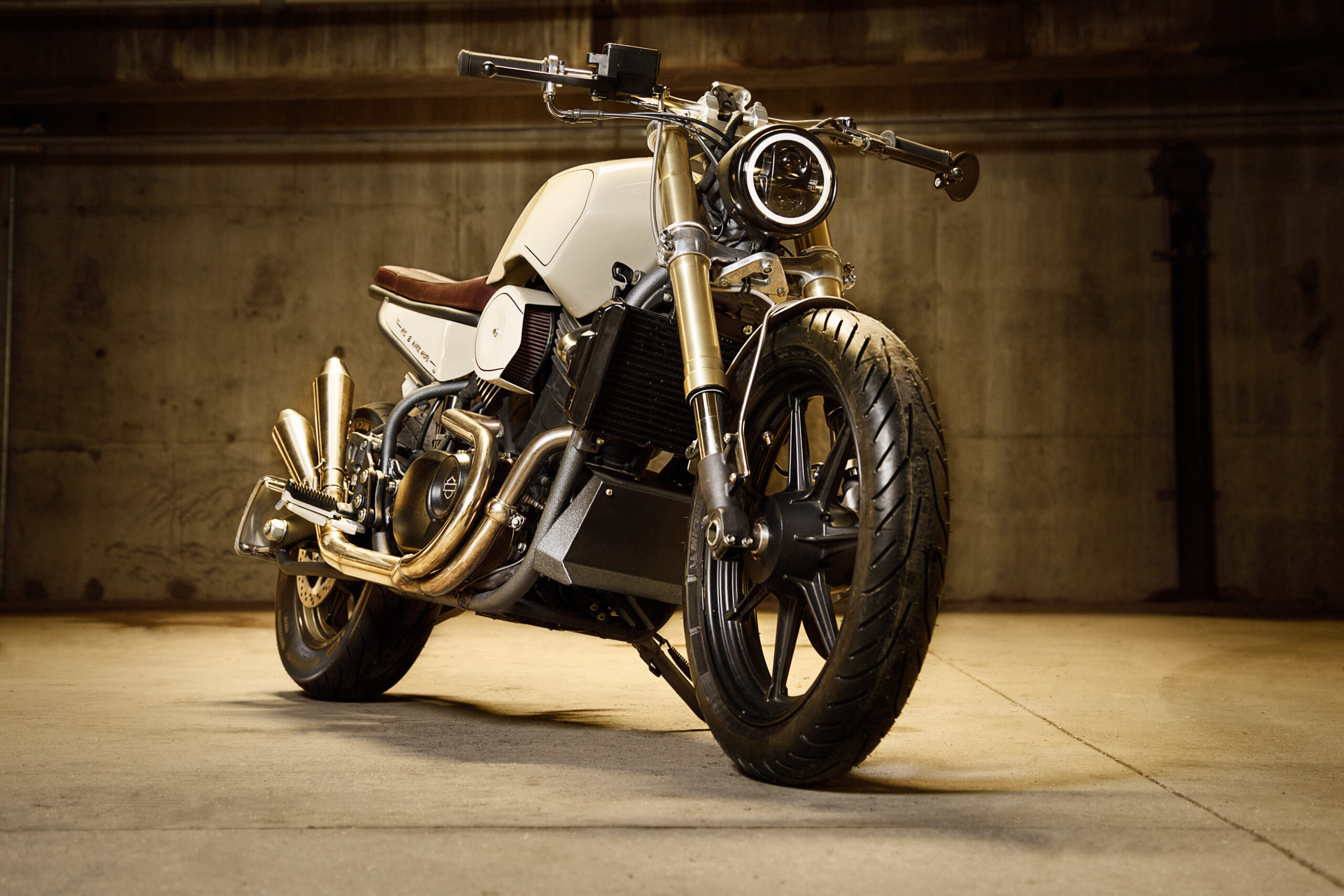 A Custom Shop Transformed This Harley Davidson Into a Sleek Cafe Racer Maxim