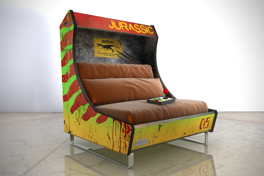 Arcade-Sofa-04 Jurassic Park