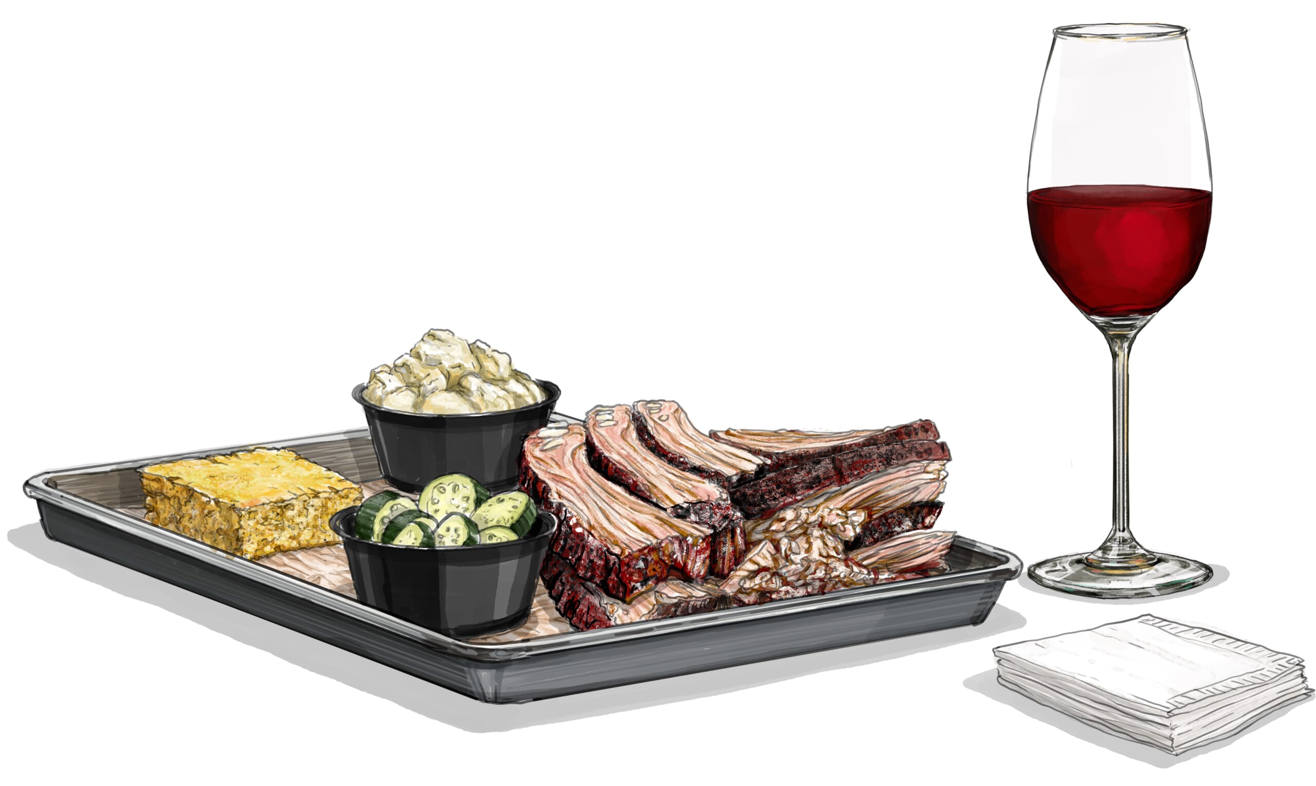 BBQ Ribs & Côte-Rôtie