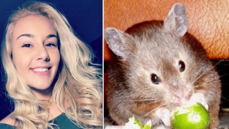 Belen Aldecosea and a hamster; but not her hamster.