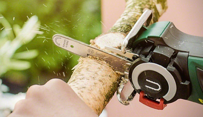 This Cordless Bosch Mini Chainsaw Is a Pocket-Sized Powerhouse - Maxim