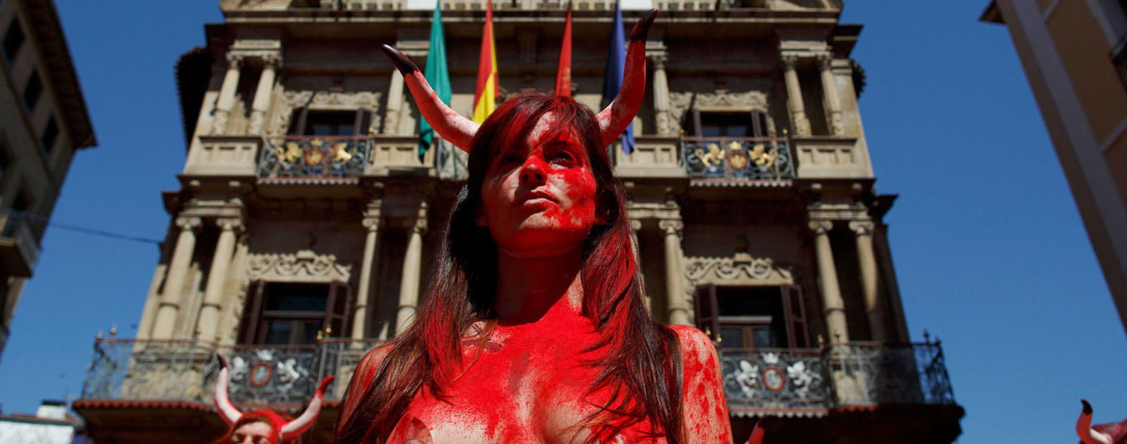 bull fighter protest