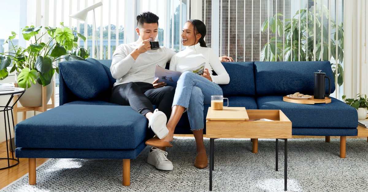burrow range sofa promo