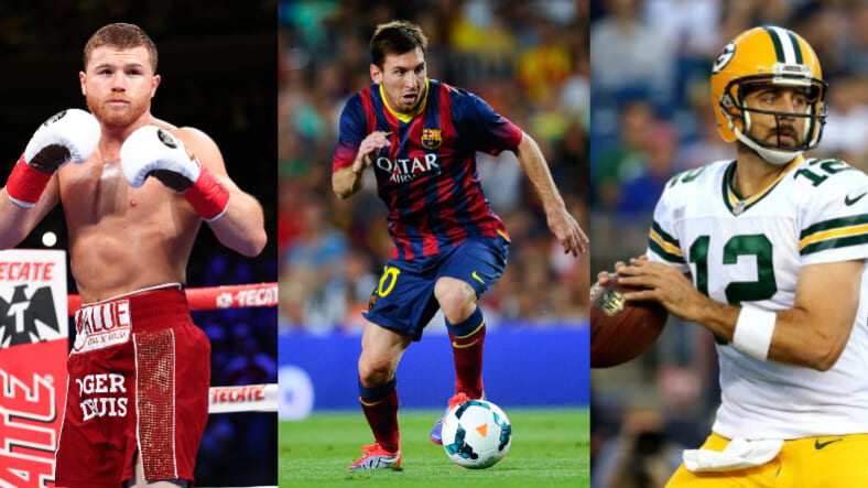 Canelo Alvarez Lionel Messi Aaron Rodgers Promo
