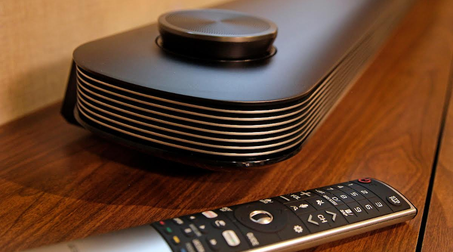 The Dolby Atmos soundbar is the brains of the operation