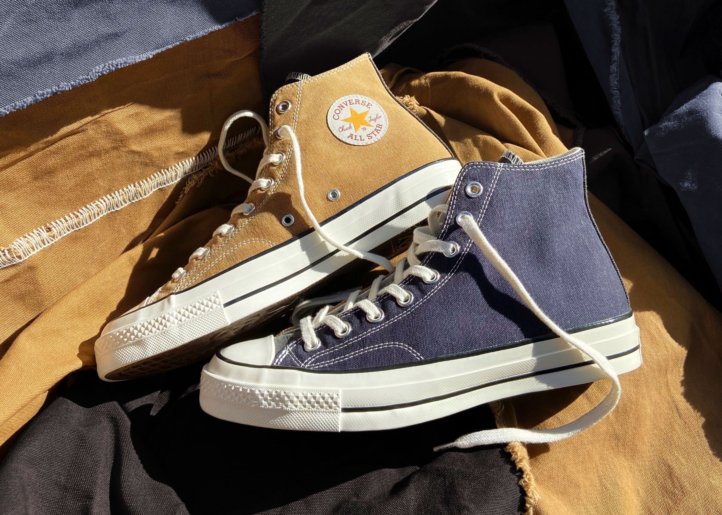 Converse and Carhartt WIP Debut Chuck 70 Made From Recycled Workwear - Maxim