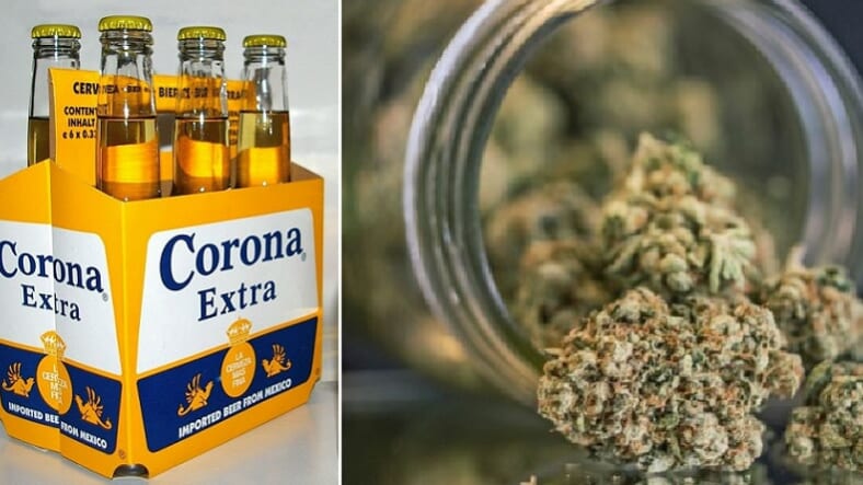 Corona and weed