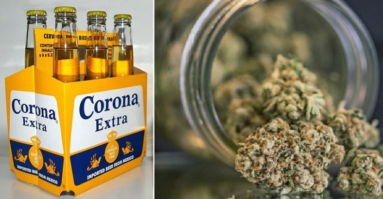 Corona and weed