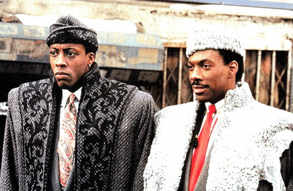 Arsenio Hall and Eddie Murphy in Coming to America