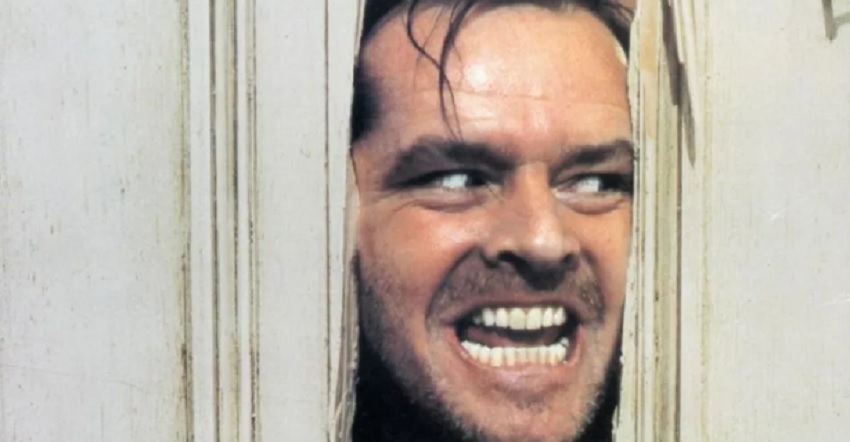 Jack Nicholson as a Bad dad in The Shining