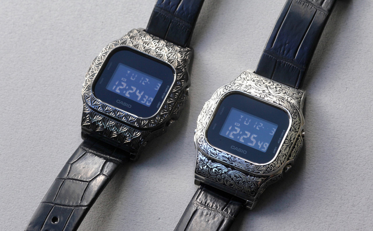 These Striking G-Shock Watches Are Made of Intricately-Engraved