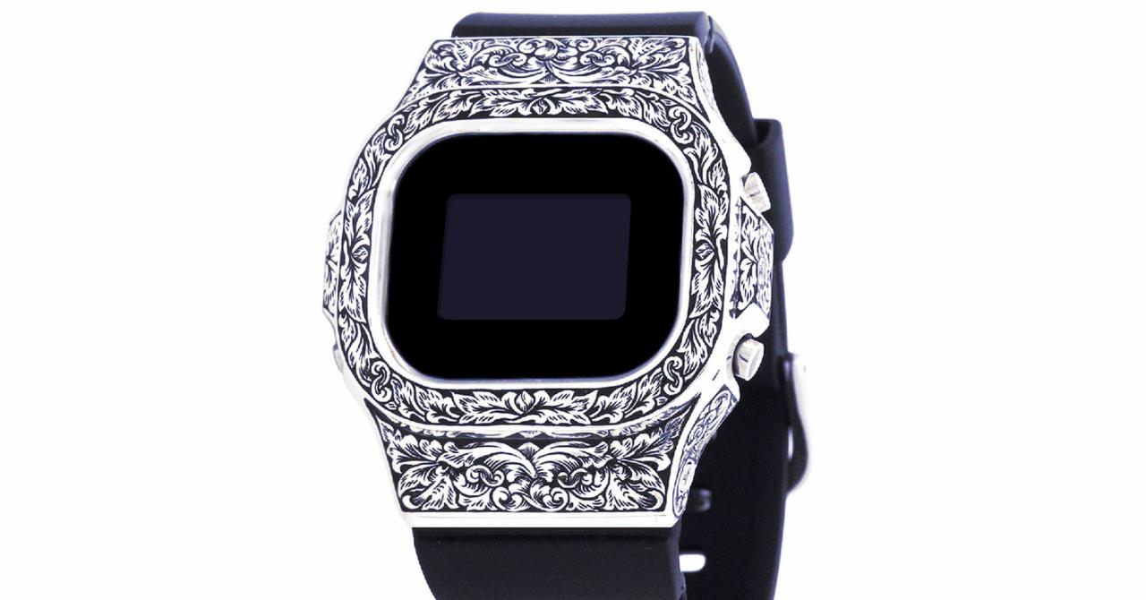 These Striking G-Shock Watches Are Made of Intricately-Engraved 