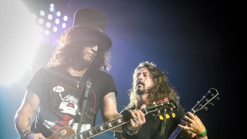 Dave Grohl and Slash