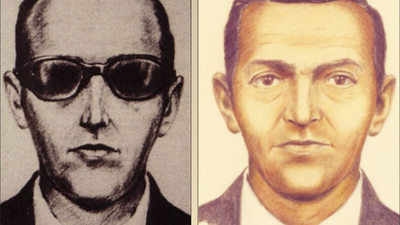 Suspect sketches for D.B. Cooper. (Image: FBI.gov)