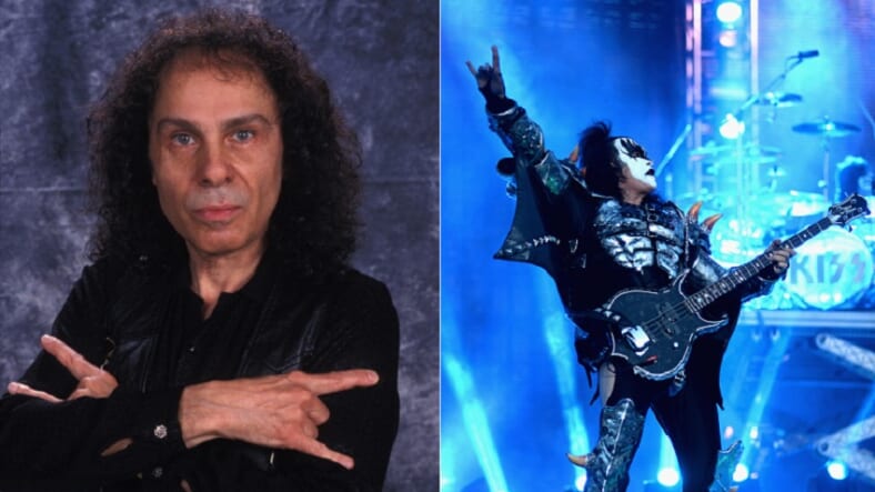 Ronnie James Dio and Gene Simmons