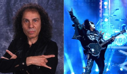 Ronnie James Dio and Gene Simmons