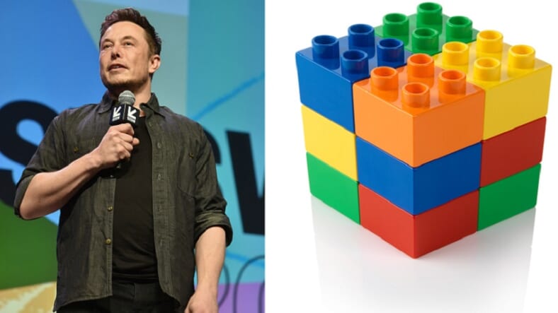 Elon Musk and a Lego