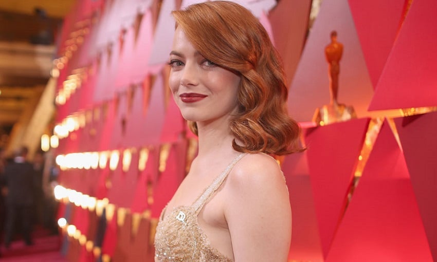 emma-stone-oscars-red-carpet Emma Stone