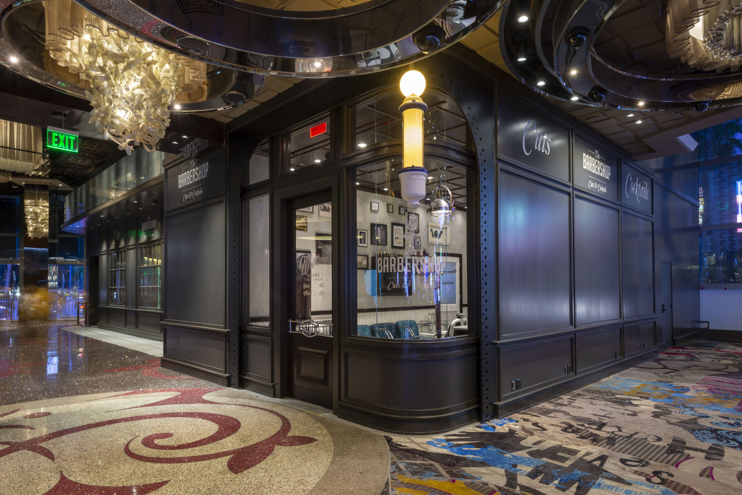 Barbershop Cuts and Cocktails inside the Cosmopolitan in Las Vegas