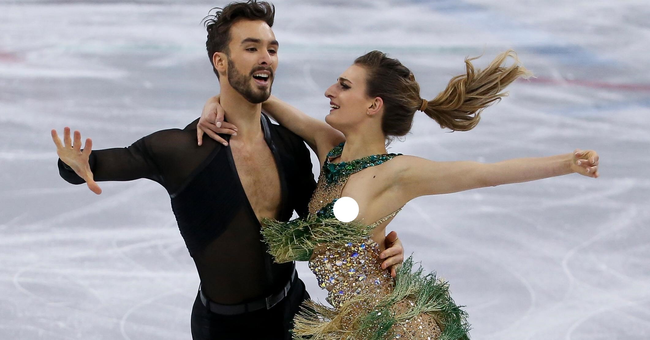 A French Figure Skater Had an Unfortunate Nip Slip During Her Olympic  Routine - Maxim