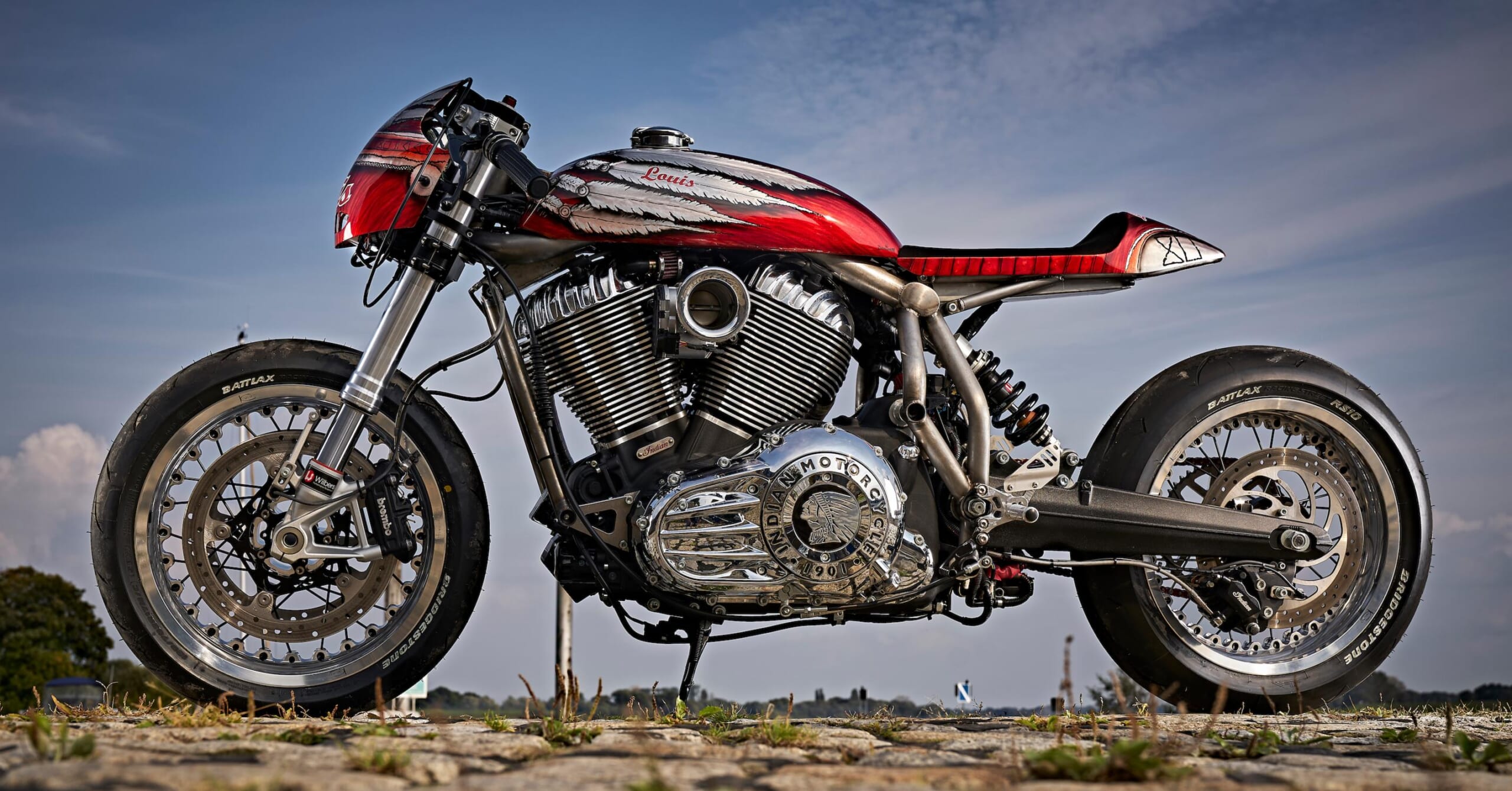 This Custom Indian Chief Packs Huge V-Twin Power Into a Lean Cafe