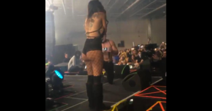 Girl Falls of Stage at EDM Concert