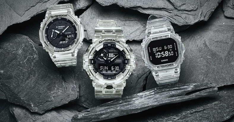 g-shock semi transparent watch promo