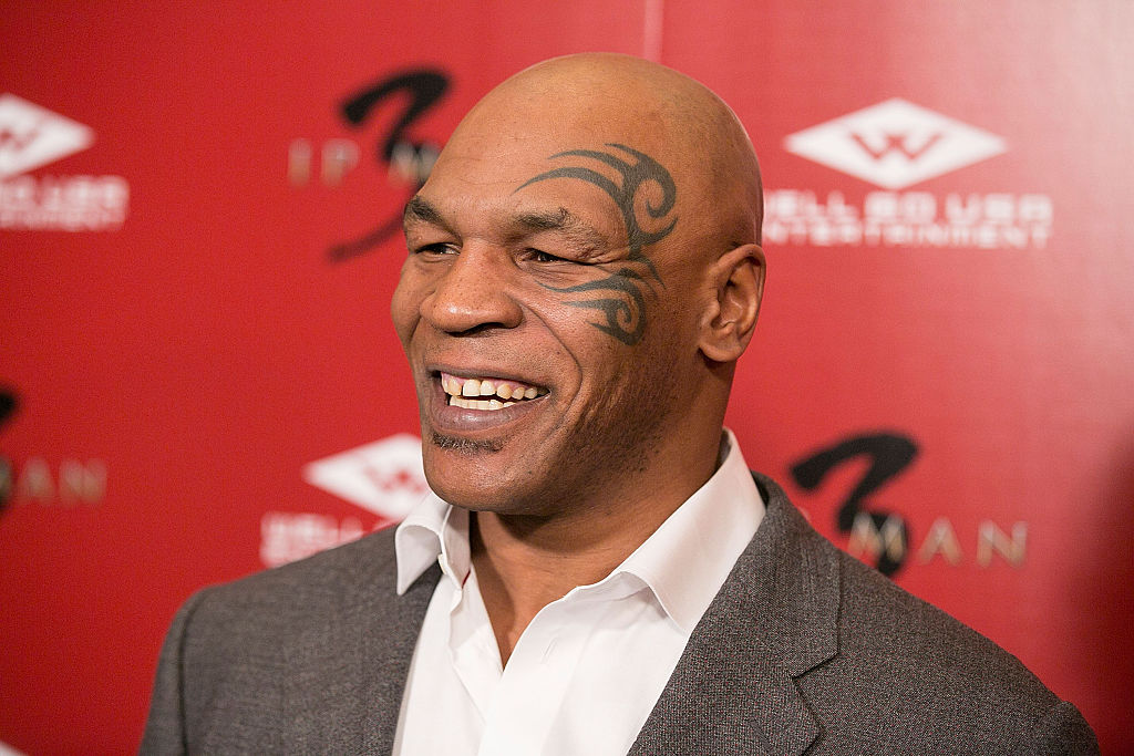 Mike Tyson at a movie premiere.