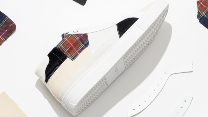 greats plaid upcycled sneaker promo