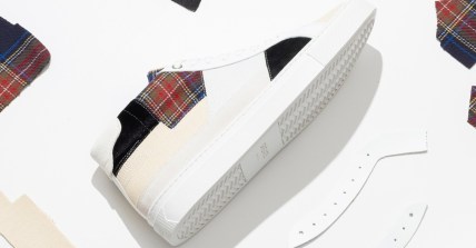 greats plaid upcycled sneaker promo