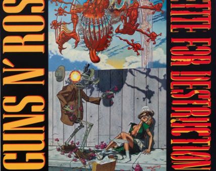 Guns N' Roses "Appetite for Destruction" (1987) - A whiff of cartoon nudity was probably the least objectionable thing about the original cover for this mega-selling classic. Based on a painting by Robert Williams