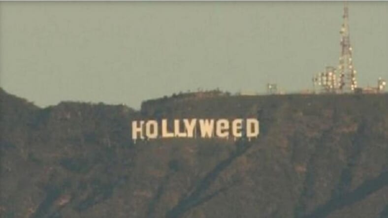 Hollywood sign to Hollyweed