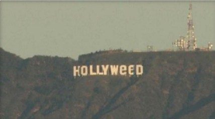 Hollywood sign to Hollyweed