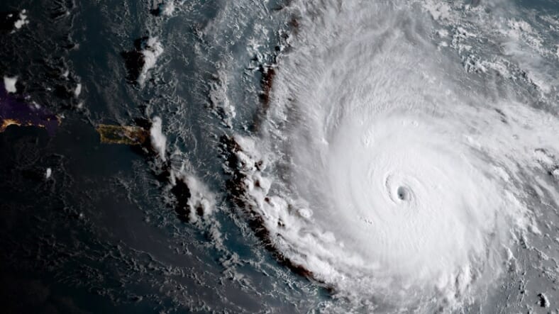 Hurricane Irma satellite view