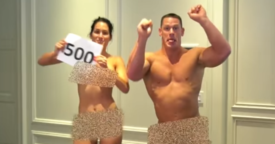 Nikki Bella—and John Cena—get Naked To Celebrate 500k Followers In This