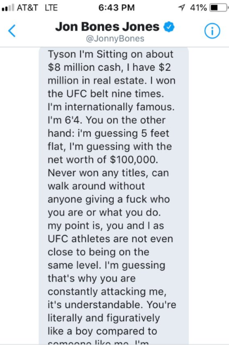 Jon Jones Tyson Griffin DMs (1)