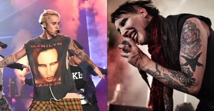 Justin Bieber Marilyn Manson Split