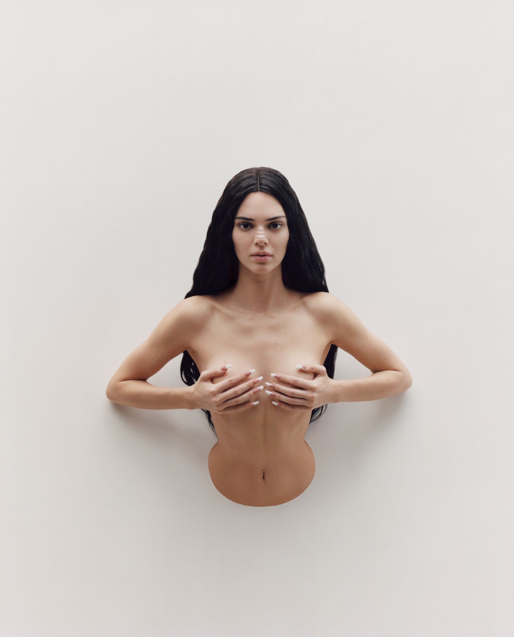 Kendall jenner poses totally topless