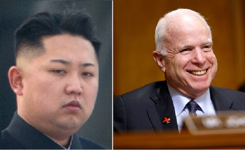Kim Jong Un and John McCain