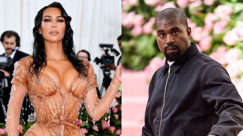 Kim Kardashian Kanye West Promo Split