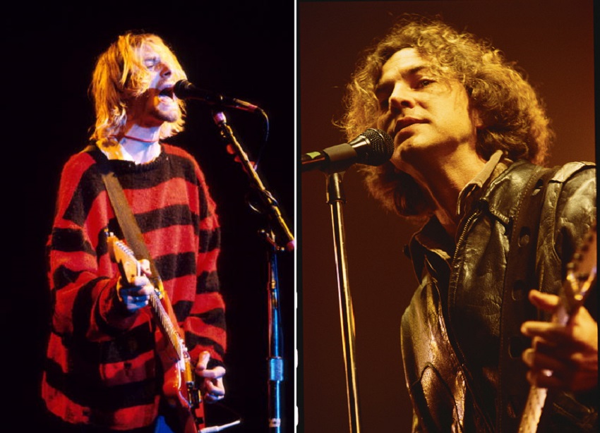 Kurt Cobain and Eddie Vedder